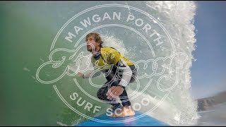 preview picture of video 'Kingsurf surf school, Mawgan Porth, Newquay, Cornwall'