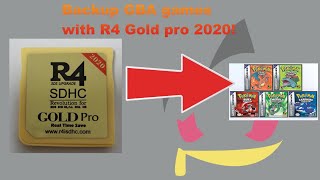 R4 Gold Pro 2020 and GBA backup (Saves and Roms)