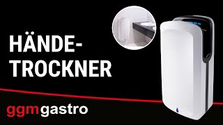 Sèche-mains avec capteur & lampe UV - Acier inoxydable brossé