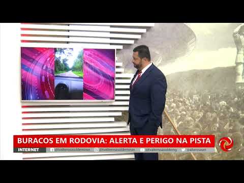 Alerta e perigo na estrada entre Três Corações e São Thomé das Letras