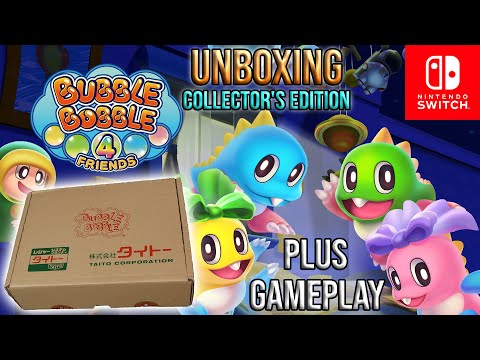 Bubble Bobble 4 Friends UNBOXING COLLECTOR'S EDITION plus GAMEPLAY - Nintendo Switch