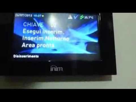 uso chiave su tastiera Alien Inim