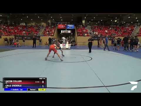 97 Lbs Champ. Round 1 - Jacob Collier, OK Vs Cruz Enderle, MO 7ac2