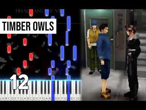TPR - Timber Owls (from Fragments of Memories) - 12 - FFVIII Piano Tutorial | Note Chart