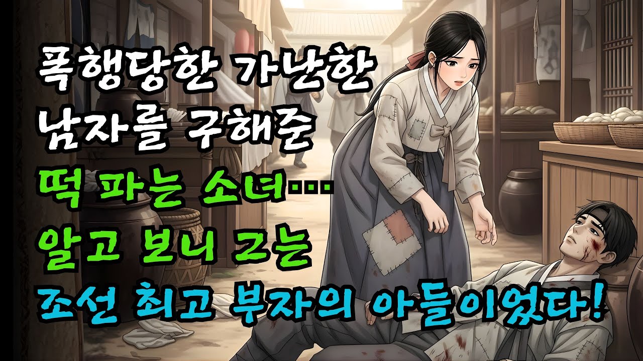 폭행당한 가난한 남자를 구한 떡 파는 소녀… 알고 보니 그는 조선 최고 부자의 아들이었다!