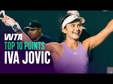 Ten of the best Iva Jovic points from the past year | WTA Match Highlights
