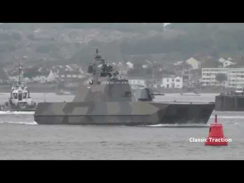 THE SECOND FASTEST MILITARY SHIP IN THE WORLD - HNoMS SKUDD P292 LEAVES DEVONPORT. 13TH JUNE 2016.