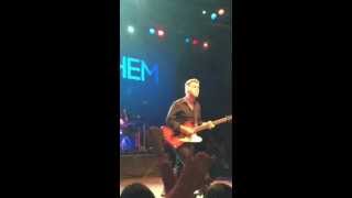 Isaac Hanson rocking out during &#39;You Can&#39;t Stop Us Now&#39; in West Hollywood, 26th September, 2013