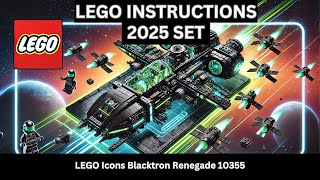 LEGO INSTRUCTIONS: Build the ICONIC LEGO Icons Blacktron Renegade 10355 A Nostalgic Space Adventure!