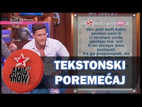 TekStonski Poremećaj - Saša Kovačević - Kažeš ne (Ami G Show S10)