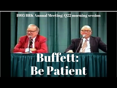 Warren Buffett: "Something Will Happen. That's Always Been Our Experience." (1995 Q22am)