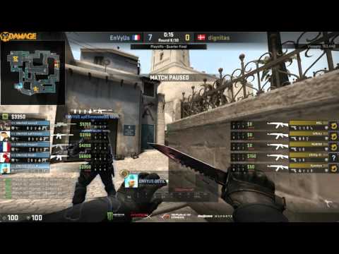 Dignitas vs. EnVyUs | Viertelfinale, DreamHack Masters Malmö 2016 | de_mirage Map 2