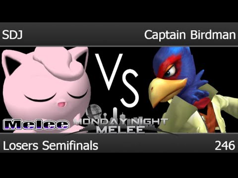 MNM 246 - SDJ (Jigglypuff) vs Captain Birdman (Falco, Link) Losers Semifinals - Melee