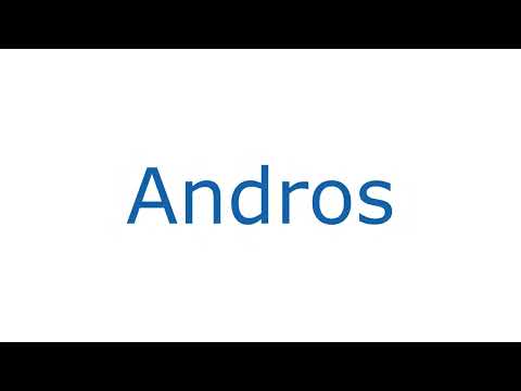 How To Pronounce Andros With Greek Accent