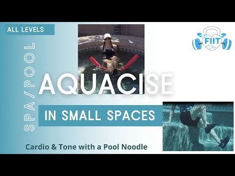 Aquacise  / Hot Tub/ Swim Spa/ Pool - AquaFIIT Best Water Fitness Exercises / Small Spaces Toning