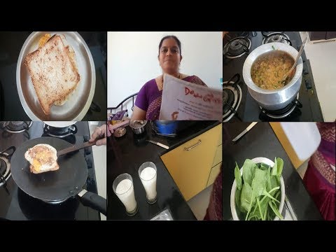 SUNDAY SIMPLE LUNCH ROUTINE||PALAK DAL IN TELUGU||PINEAPPLE JUICE||RAMA SWEET HOME Video