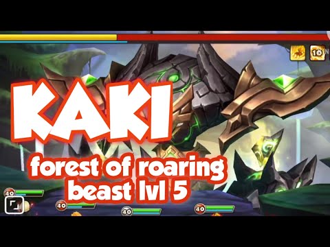 summoners war: kaki after the nerf! karzhan remain level 5 / raoq one- hit kill karzhan boss!
