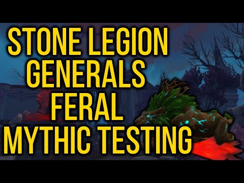Shadowlands Beta: Mythic Raid Testing - Stone Legion Generals Feral POV