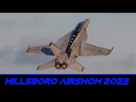 2022 F-18 Super Hornet Twilight Demo - Oregon Airshow (3D Binaural Audio)🎧