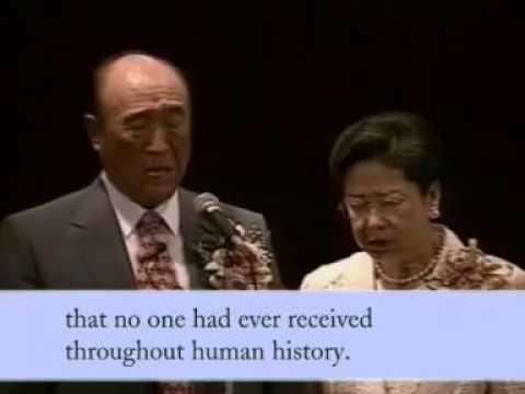 Sun Myung Moon Lágrimas de Devoção