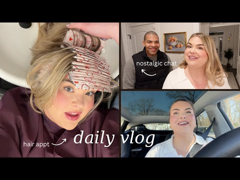 what i ask for at the hair salon + chit chat grwm | vlog