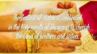 Happy Raksha Bandhan 2018 | Rakhi | Greetings | Wishes | Video from Sister to brother