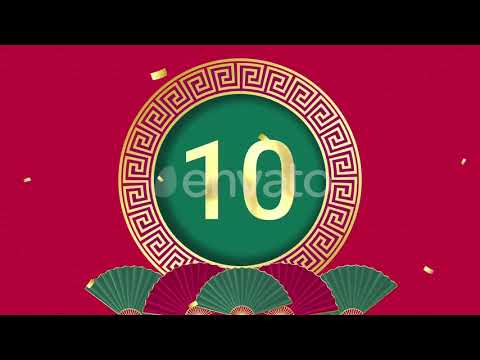 Thirty seconds to zero 30-0 Asian style digital countdown timer After Effects Video Template m3m