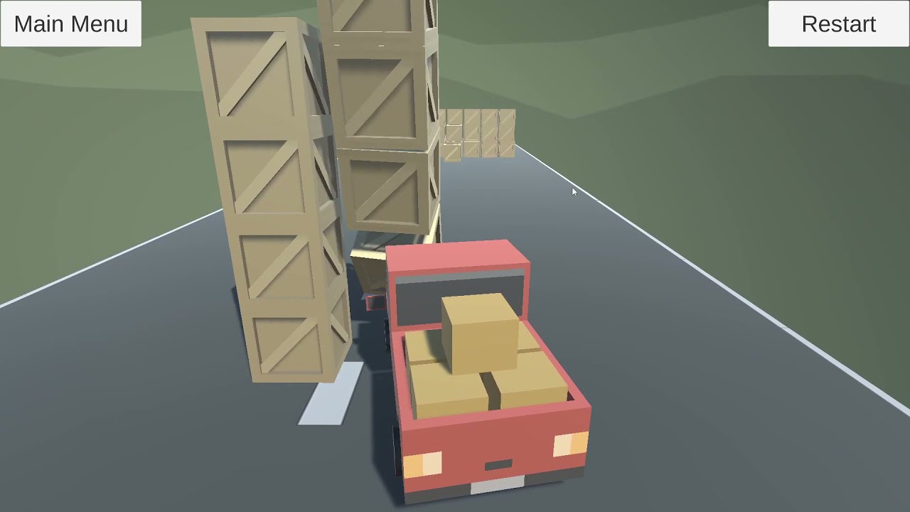 Car game prototype made with Unity 3D