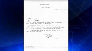 Darling shows his letter from President Nixon