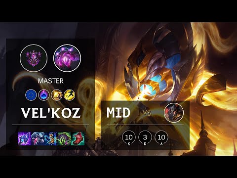 Vel'Koz Mid vs Twisted Fate - EUW Master Patch 11.3