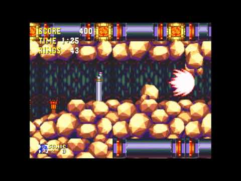 Sonic 3 & Knuckles - Lava Reef 1 Glitchless Sonic: 1:56 (Speed Run)