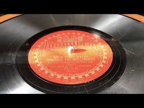 When Polly Walks Through the Hollyhocks - Lou Gold & His Orchestra (1928)