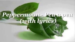 Peu a peu with lyrics