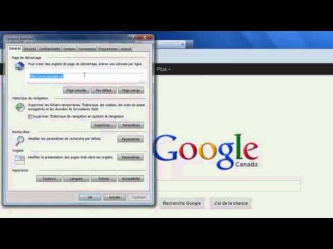 comment prendre google comme page d'accueil