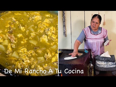 Almuerzo Michoacano Machaca En Salsa verde con papas De Mi Rancho A Tu Cocina