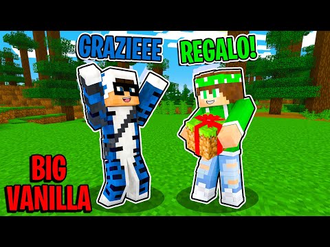 I GAVE DIAMONDS TO BIG VANILLA YOUTUBERS - Minecraft ITA