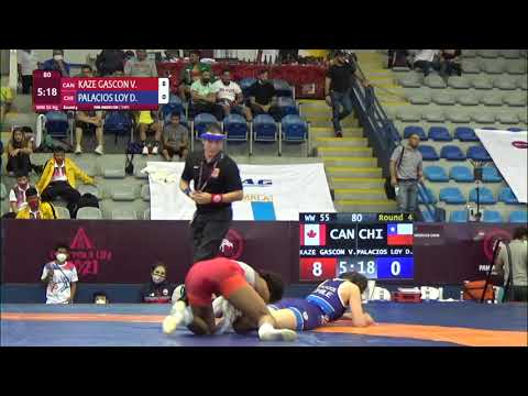 Round 4 WW - 55 kg: V. KAZE GASCON (CAN) v. D. PALACIOS LOY (CHI)