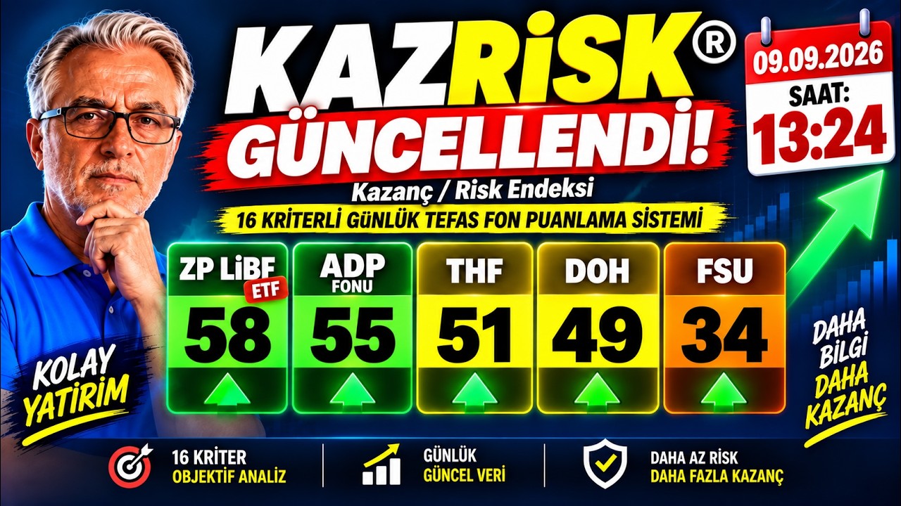 KAZRİSK GÜNCELLENDİ! 🚨 58 PUANLIK FON ZİRVEDE!