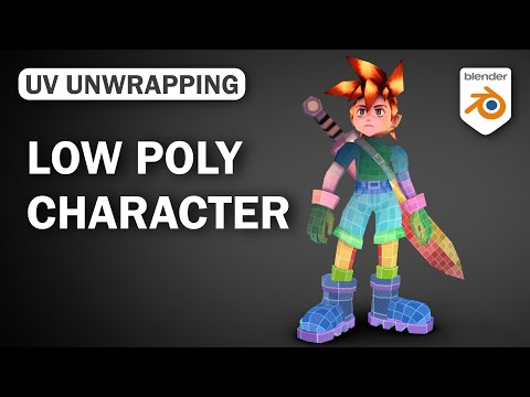 Make a Low Poly Character Part 2 - UV Unwrapping