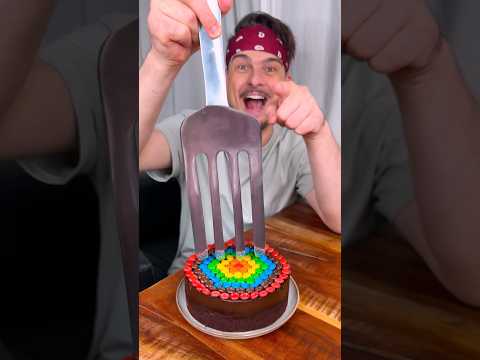 How to enjoy CHOCOLATE CAKE with your friend?😅❤️🍰| CHEFKOUDY