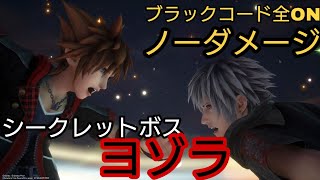 ヨゾラ ノーダメージ撃破 (ブラックコード全ON&クリティカル) KINGDOM HEARTS Ⅲ Re Mind [DLC]