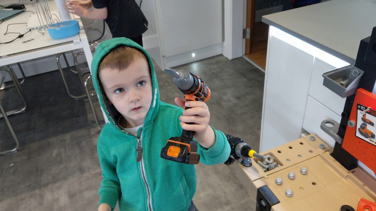 Watch video #TOYTIME Alfie's Smoby Kids Black and Decker Workshop Now #TOYTIME Alfie's Smoby Kids Black and Decker Workshop