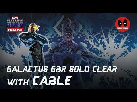 Cable Solo Clears Galactus GBR | Marvel Future Fight | HD