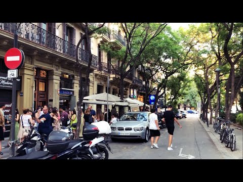[SPAIN-BARCELONA] Walking along Enric Granados... 14/JUL/2022 07:50 pm