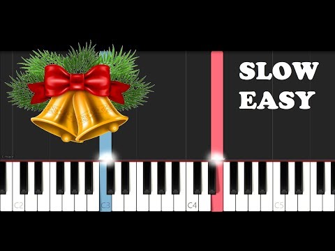 Jingle Bells (SLOW EASY PIANO TUTORIAL)