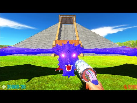 FPS DEATH RUN PYRAMID vs SUPERMAN DRAGON - Animal Revolt Battle Simulator