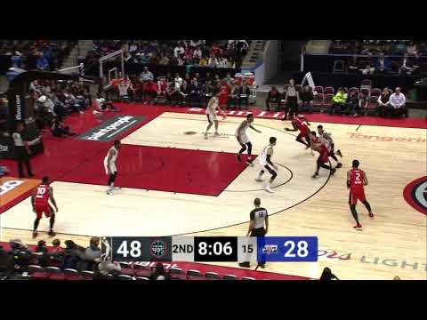 Derek Cooke Jr. goes up to get it and finishes the oop