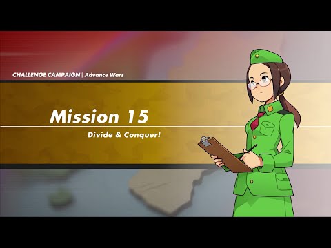 Advance War 1 - Mission 15: Divide & Conquer Max - Challenge Campaign | Advance War 1+2 Reboot Camp