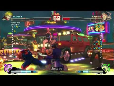 GamerBee [Ken] vs jyobin [Ryu] SSF4 Japanese Online Ranked Matches - Xbox Live