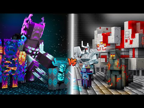 DEEP DARK vs DUNGEONS in Minecraft (Mob battle)